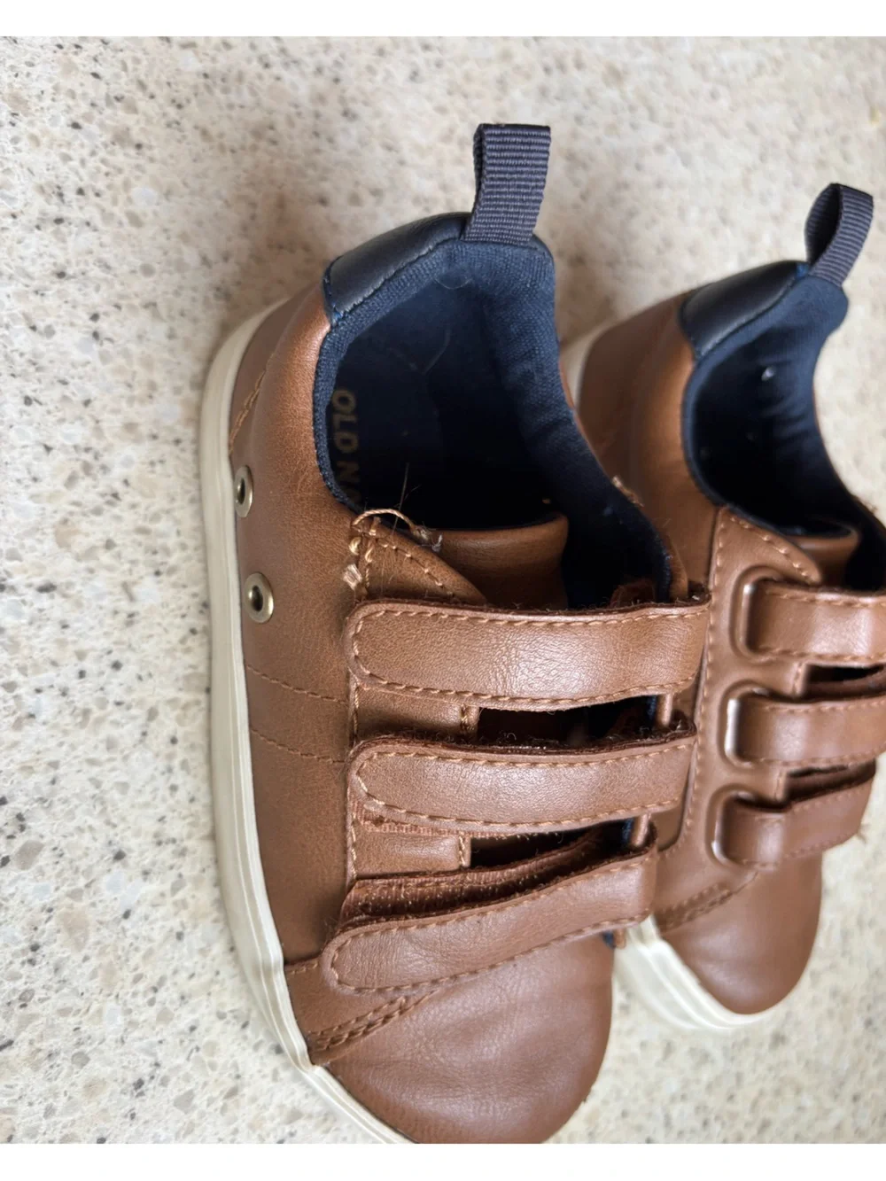 Old Navy Kids Shoes Brown Casual Classy Dress Shoes - Little Kid Boys Size 8